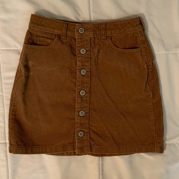 Hollister Dresses & Skirts - Brown corduroy skirt